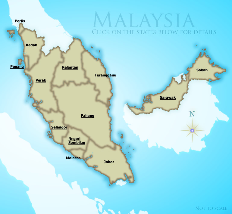 Map Country Malaysia 